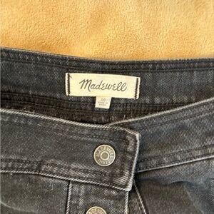 Madewell Women’s High-Rise Black Denim Skirt